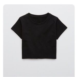 OFFLINE By Aerie Sidewalk Seamless Cropped Shirt